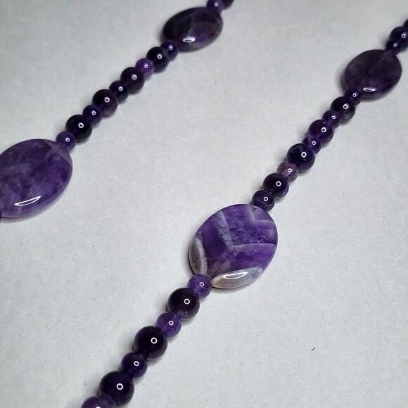 Jay King Long Necklace 36" Amethyst, Purple New Sterling Silver 925 - Picture 3 of 10